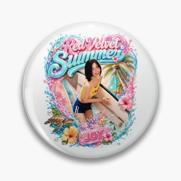 Item preview, Joy Red Velvet Velvet Summer tropical surfboard queen art designed and sold by Valereekmerch.