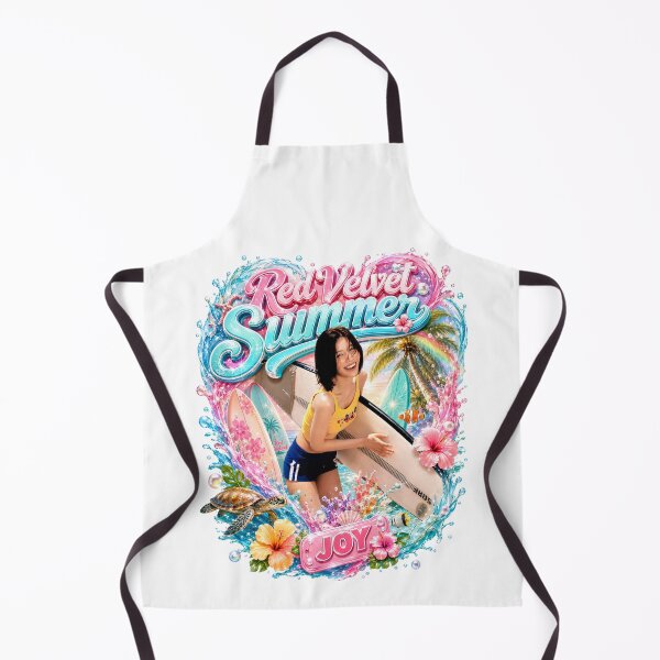 Item preview, Joy Red Velvet Velvet Summer tropical surfboard queen art designed and sold by Valereekmerch.