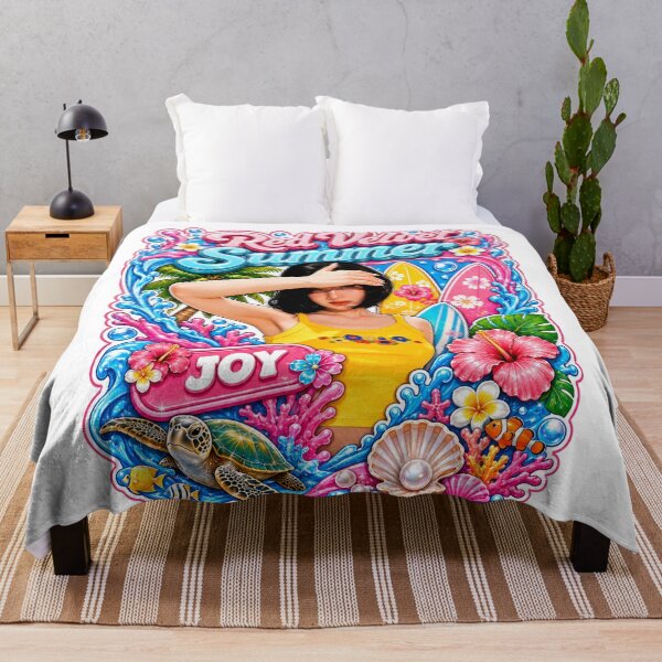 Item preview, Joy Velvet Summer vibrant hibiscus tropical flower collage designed and sold by Valereekmerch.