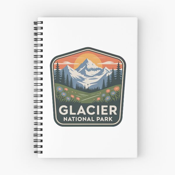 Item preview, Glacier National Park Vintage Travel Badge designed and sold by Teelogic.