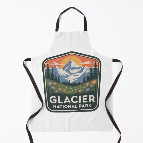 Item preview, Glacier National Park Vintage Travel Badge designed and sold by Teelogic.