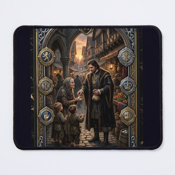 Item preview, Six of Seals- tarot card designed and sold by Studio77-Gothic.