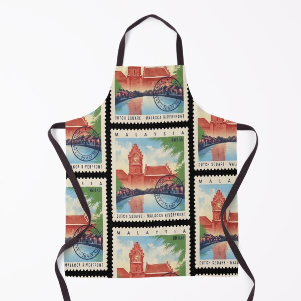 Item preview, Malacca Malaysia Dutch Square Riverfront Stamp Sticker designed and sold by stickercuffs.
