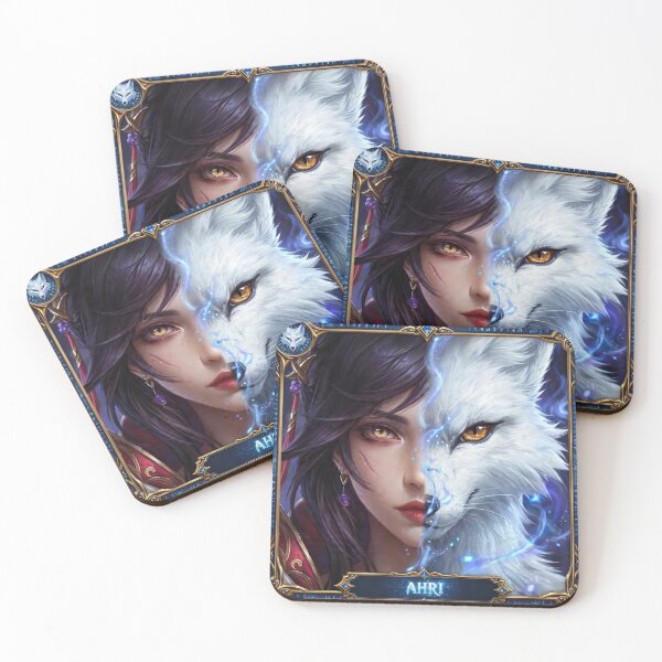Item preview, Ahri and White fox designed and sold by Rama KLK.