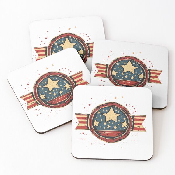 Item preview, Vintage Patriotic Stars Emblem | Retro American Flag Badge Design designed and sold by Shivamartwark.