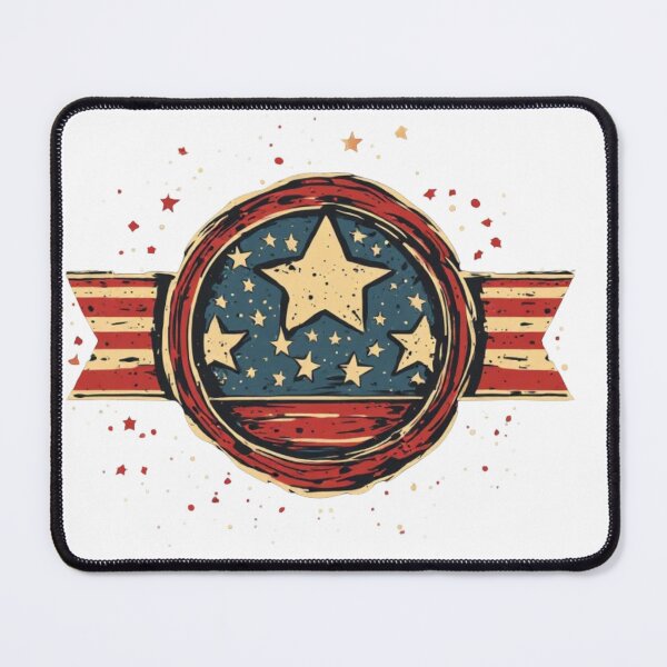 Item preview, Vintage Patriotic Stars Emblem | Retro American Flag Badge Design designed and sold by Shivamartwark.
