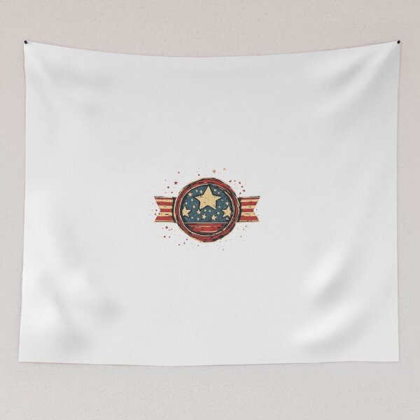 Item preview, Vintage Patriotic Stars Emblem | Retro American Flag Badge Design designed and sold by Shivamartwark.