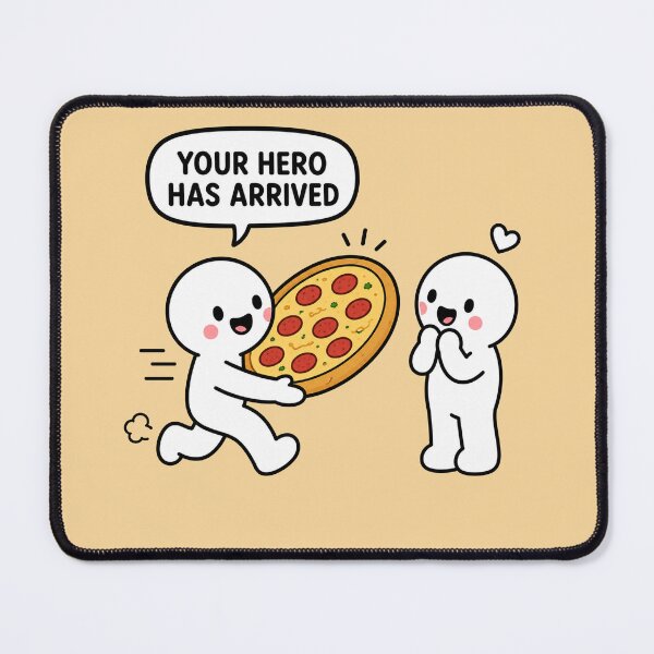 Item preview, Your Hero Has Arrived Pizza designed and sold by MonkiFlipp.
