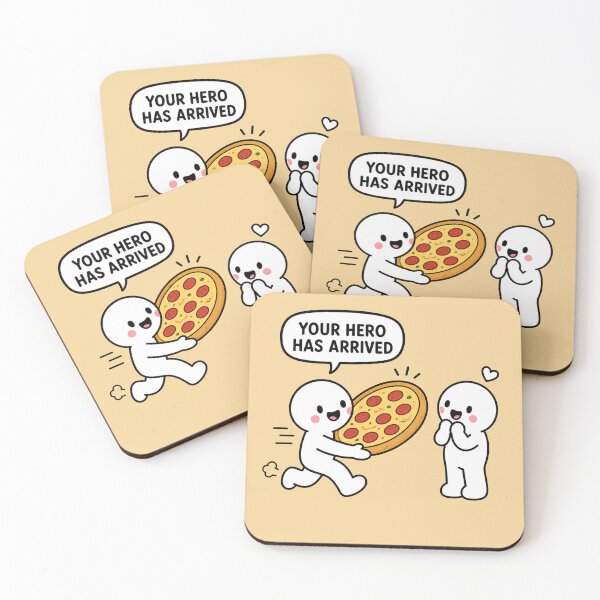 Item preview, Your Hero Has Arrived Pizza designed and sold by MonkiFlipp.