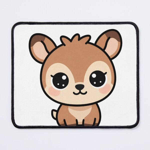 Item preview, Cute Sweet Smiling Kawaii Deer Cartoon | Adorable Deer Sticker & Gift Design designed and sold by Rood-Art-Studio.