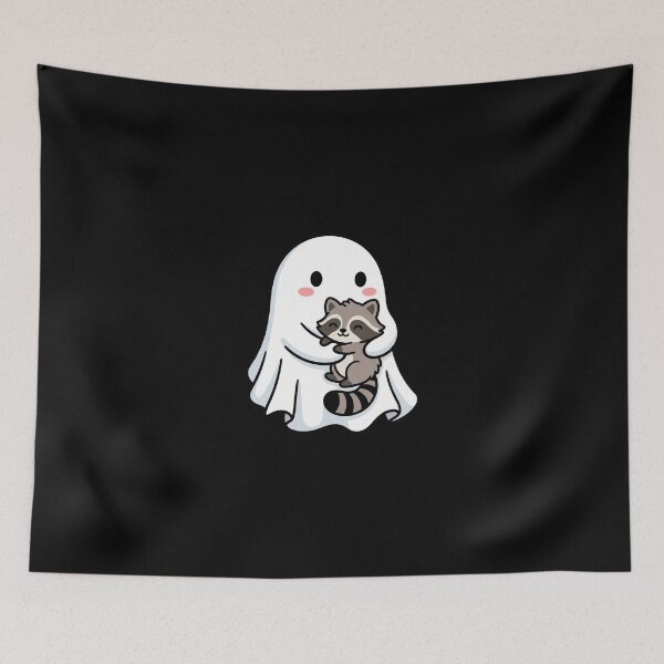 Item preview, Ghost Raccoon - Spooky Halloween Spirit designed and sold by dudelinart.