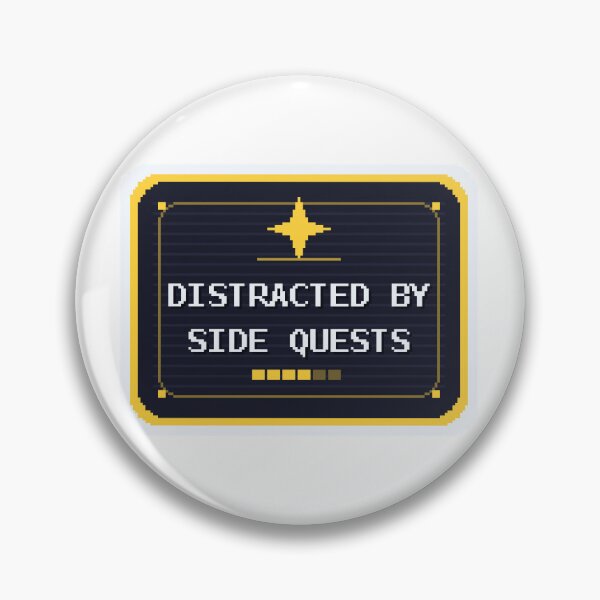 Item preview, Distracted By Side Quests — Funny Pixel Art Open-World Gamers designed and sold by One More Run.