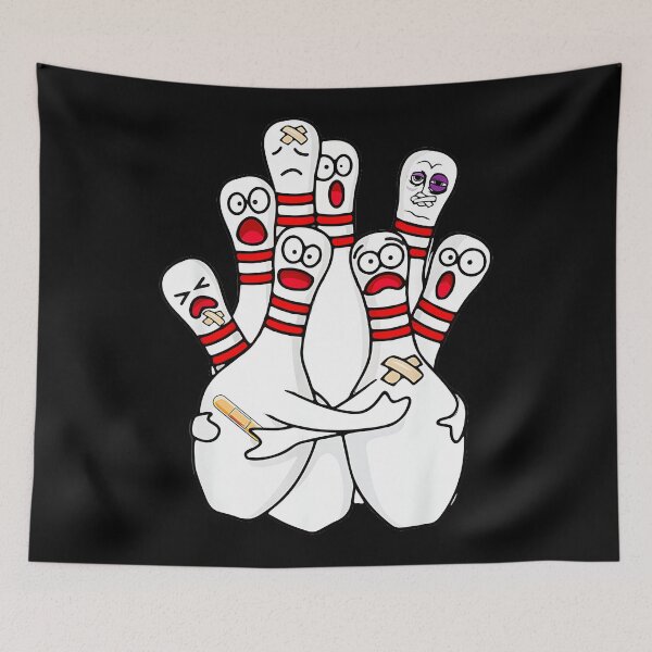 Item preview, Funny Injured Bowling Pins Bowler Humor designed and sold by Hugosploosh.