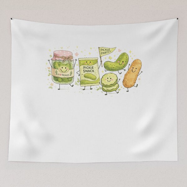 Item preview, Cute Pickle Party Kawaii Pickle Snack Funny Pickle Lover Food designed and sold by kiralynstration.