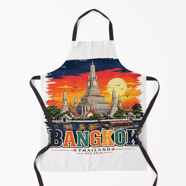 Item preview, Bangkok Thailand Wat Arun Sunset Temple designed and sold by WearTheVibe Store.