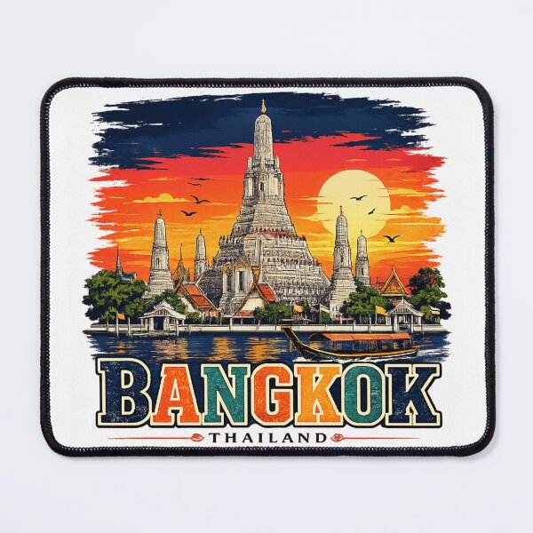 Item preview, Bangkok Thailand Wat Arun Sunset Temple designed and sold by WearTheVibe Store.