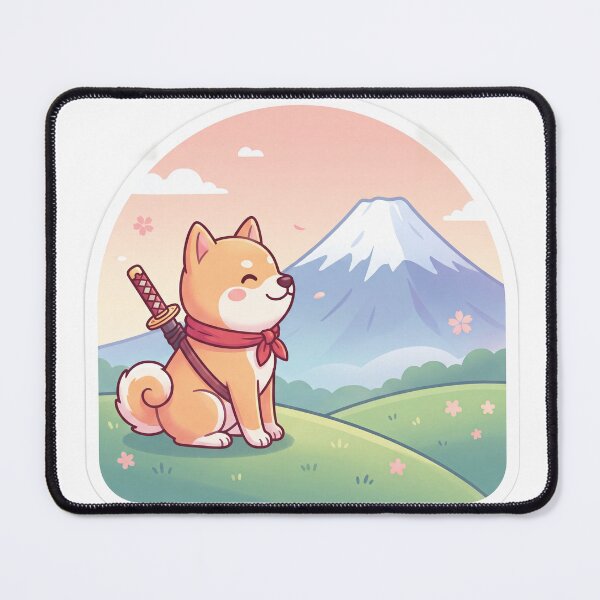 Item preview, Cute Shiba Inu Samurai designed and sold by SutekiArt.