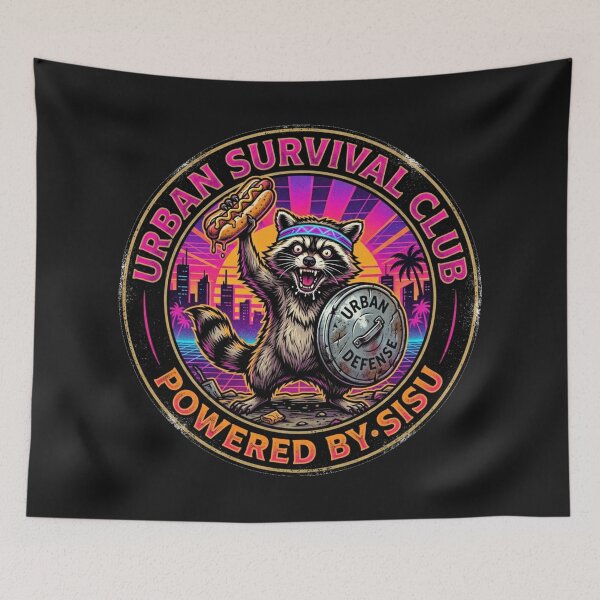 Item preview, Jimothy Raccoon - Urban Survival Sisu Club designed and sold by SisuPrintsCo.
