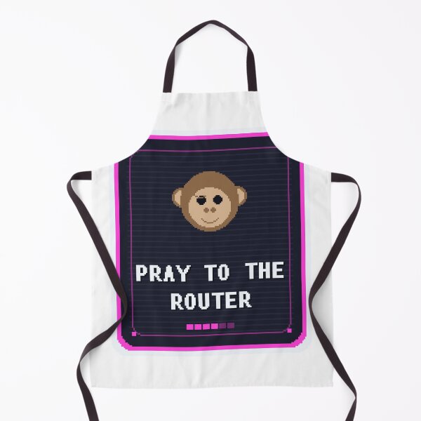 Item preview, Pray To The Router — Funny Pixel Art Chronically Online designed and sold by One More Run.