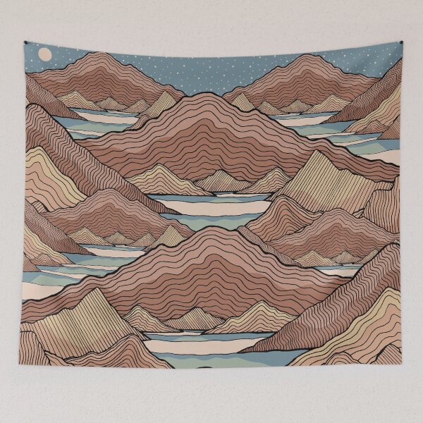 Item preview, Mountain ocean designed and sold by Swadeillustrations.