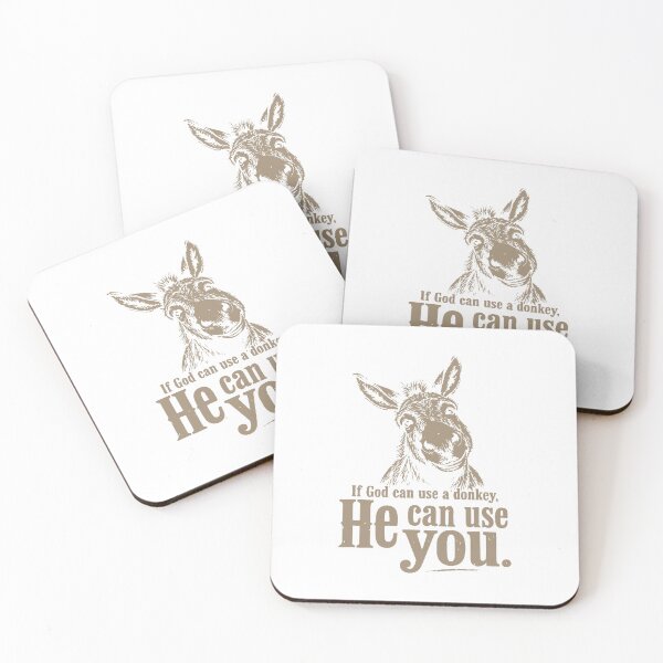 Item preview, If God Can Use a Donkey He Can Use You Christian Faith Vintage designed and sold by kiralynstration.