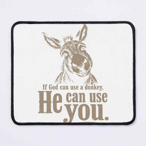 Item preview, If God Can Use a Donkey He Can Use You Christian Faith Vintage designed and sold by kiralynstration.