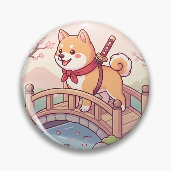 Item preview, Cute Shiba Inu Samurai designed and sold by SutekiArt.
