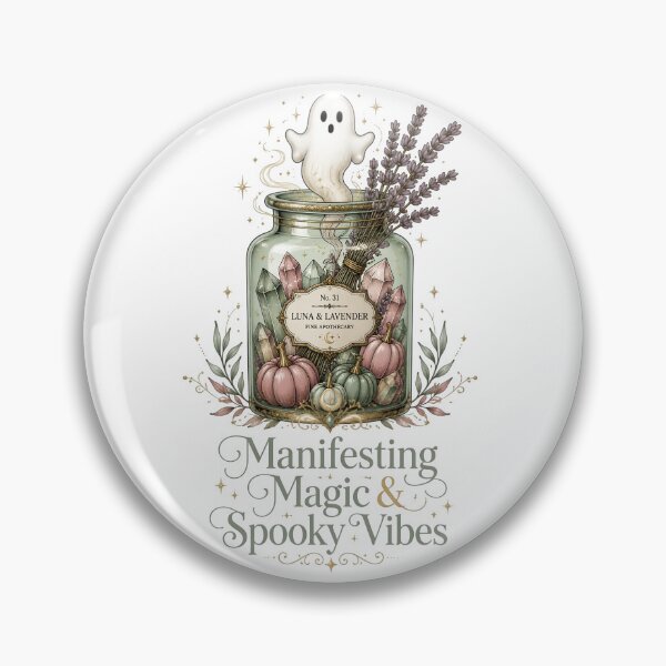 Item preview, Manifesting Magic And Spooky Vibes Ghost Jar Halloween designed and sold by Sovereign Supply Co..
