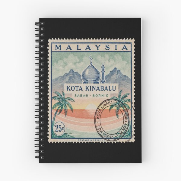 Item preview, Kota Kinabalu Malaysia Floating Mosque Sunset Stamp Sticker designed and sold by stickercuffs.