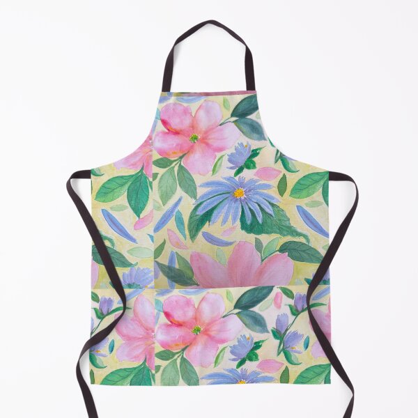 Item preview, Watercolor Loose Florals on Wood Board designed and sold by SMS-Art4U.