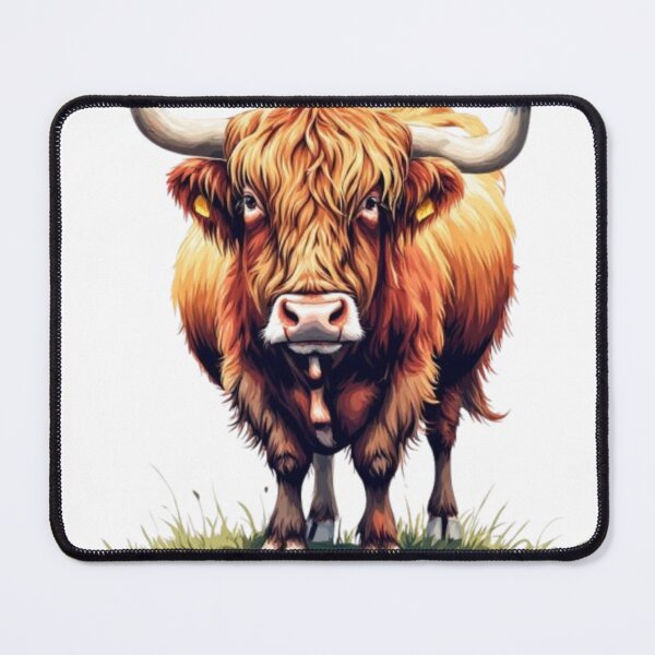Item preview, Red Highland Bull Illustration designed and sold by KAVRAO.