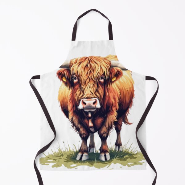 Item preview, Red Highland Bull Illustration designed and sold by KAVRAO.
