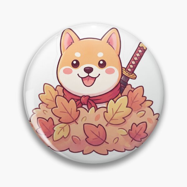 Item preview, Cute Shiba Inu Samurai designed and sold by SutekiArt.