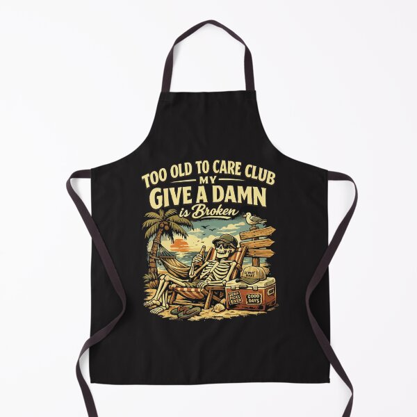 Item preview, Funny Retirement Beach Skeleton Too Old To Care Club Vacation designed and sold by kiralynstration.