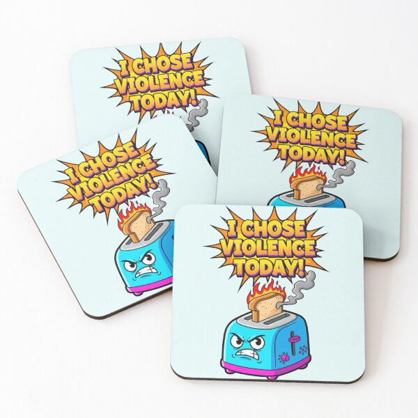 Item preview, Funny Angry Toaster Meme I Chose Violence Today designed and sold by Golden_Pixel_Paper.