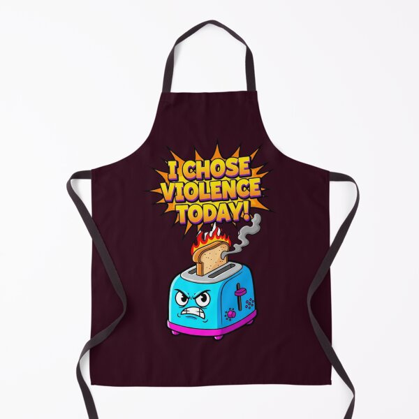 Item preview, Funny Angry Toaster Meme I Chose Violence Today designed and sold by Golden_Pixel_Paper.
