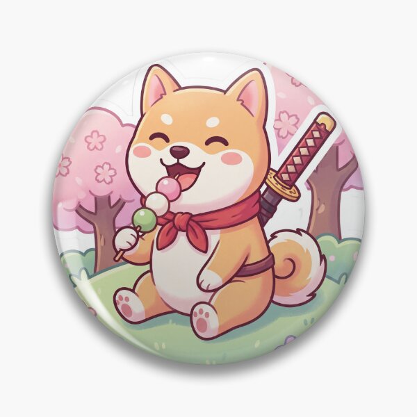 Item preview, Cute Shiba Inu Samurai designed and sold by SutekiArt.