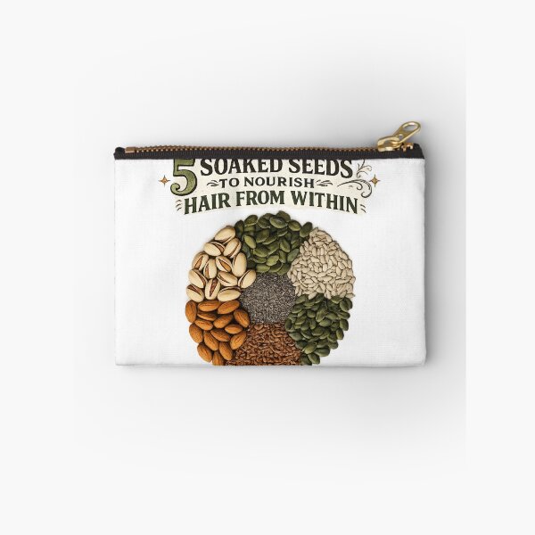 Item preview, 5 Soaked Seeds for Healthy Hair designed and sold by Saeed  Ahmad.