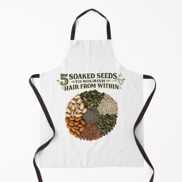 Item preview, 5 Soaked Seeds for Healthy Hair designed and sold by Saeed Ahmad.