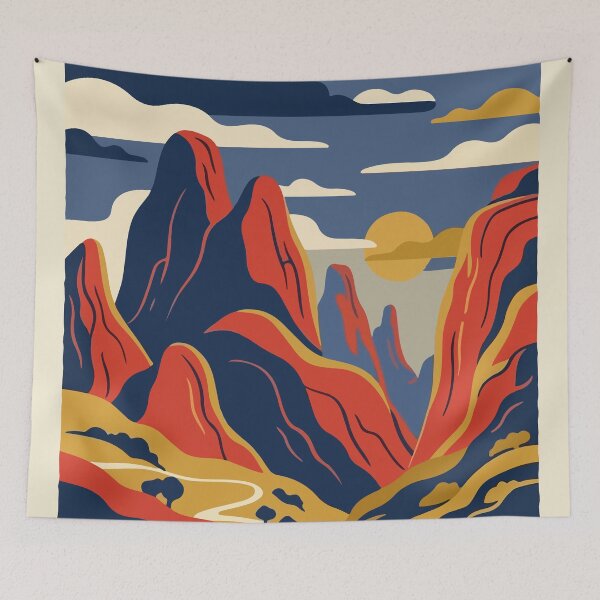 Item preview, Pinnacles National Park USA Travel Vintage designed and sold by RareDeerArt.