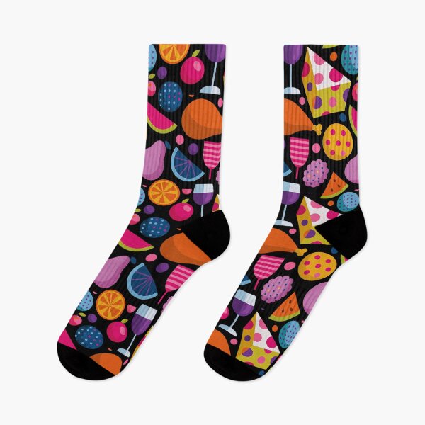 Item preview, Colorful Modern Food and Wine Pattern Art designed and sold by colorful-white.