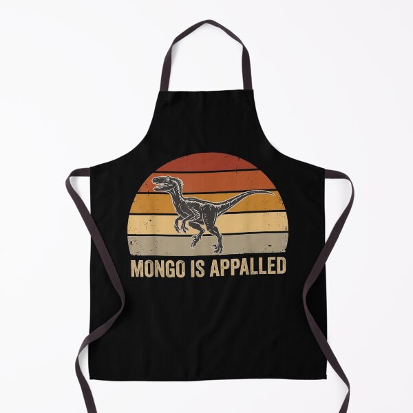 Item preview, Mongo is Appalled Funny Raptor Dinosaur Meme Retro Sunset designed and sold by Theaurore.
