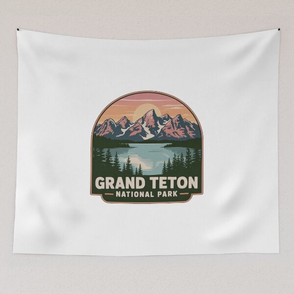 Item preview, Grand Teton National Park Vintage Travel Badge designed and sold by Teelogic.