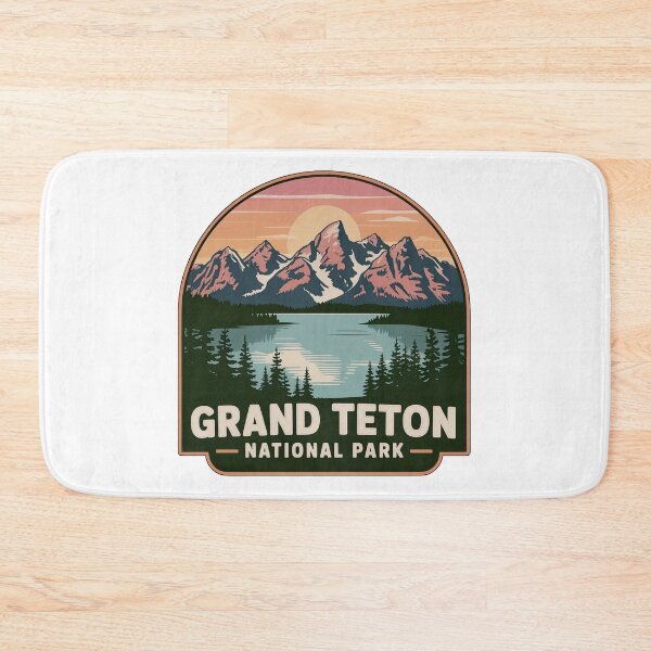 Item preview, Grand Teton National Park Vintage Travel Badge designed and sold by Teelogic.