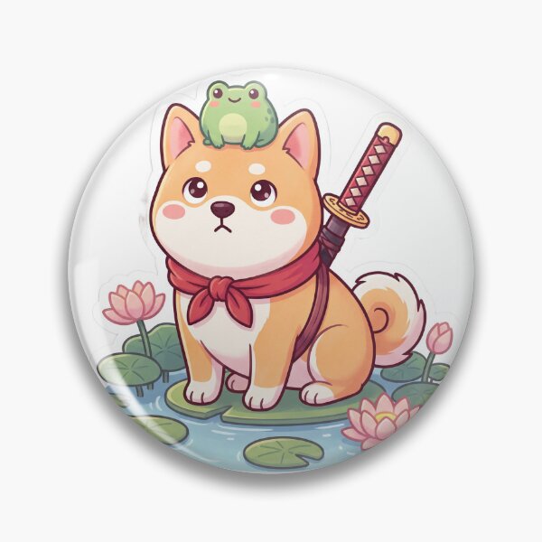 Item preview, Cute Shiba Inu Samurai designed and sold by SutekiArt.