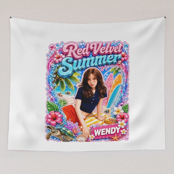 Item preview, Wendy Velvet Summer paradise island floral tropical collage designed and sold by Valereekmerch.