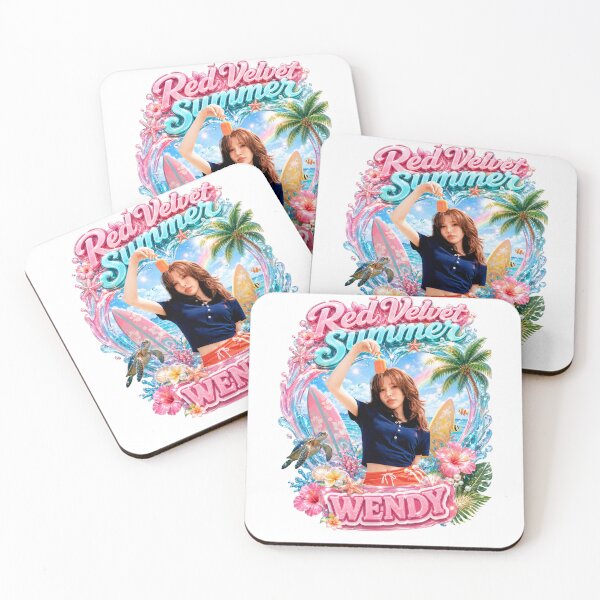 Item preview, Red Velvet Wendy Velvet Summer big wave surfboard poster designed and sold by Valereekmerch.