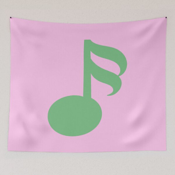 Item preview, Cute Green Music Note Hand Drawn Illustration designed and sold by ubborn.