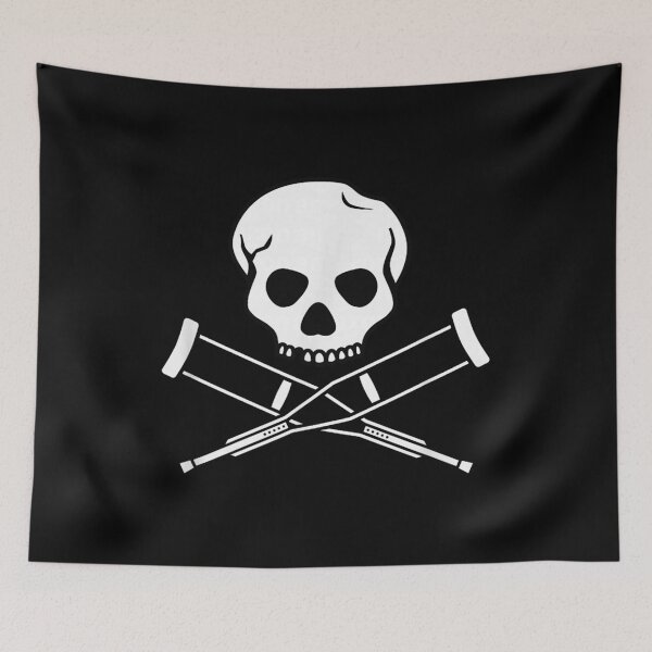 Item preview, jackass skulls and crutches logo for men women designed and sold by PixelLoot.
