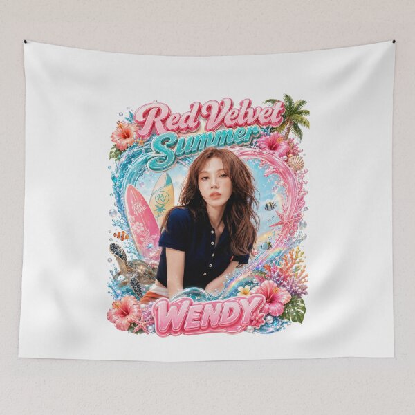 Item preview, Wendy Red Velvet Velvet Summer retro Hawaiian beach poster designed and sold by Valereekmerch.
